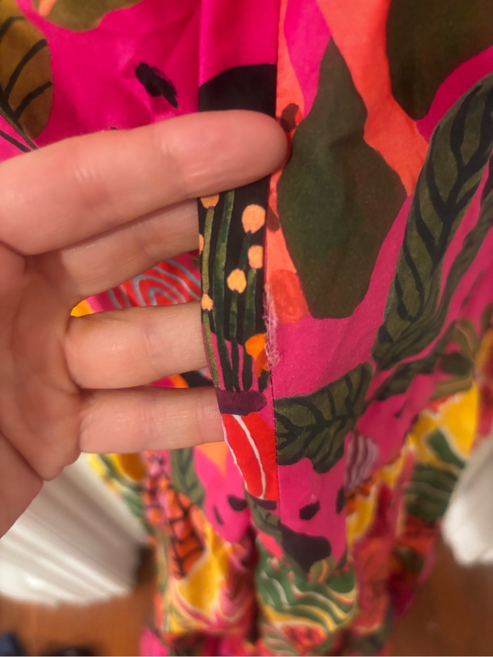 NWT FARM Rio Pink Tropical Pineapple Tiered Maxi Dress - Picture 3 of 5